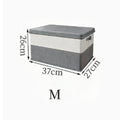 Large Foldable Storage Bin for Clothes, Quilts & Toys | Qme Foldable Storage Bin Qme M
