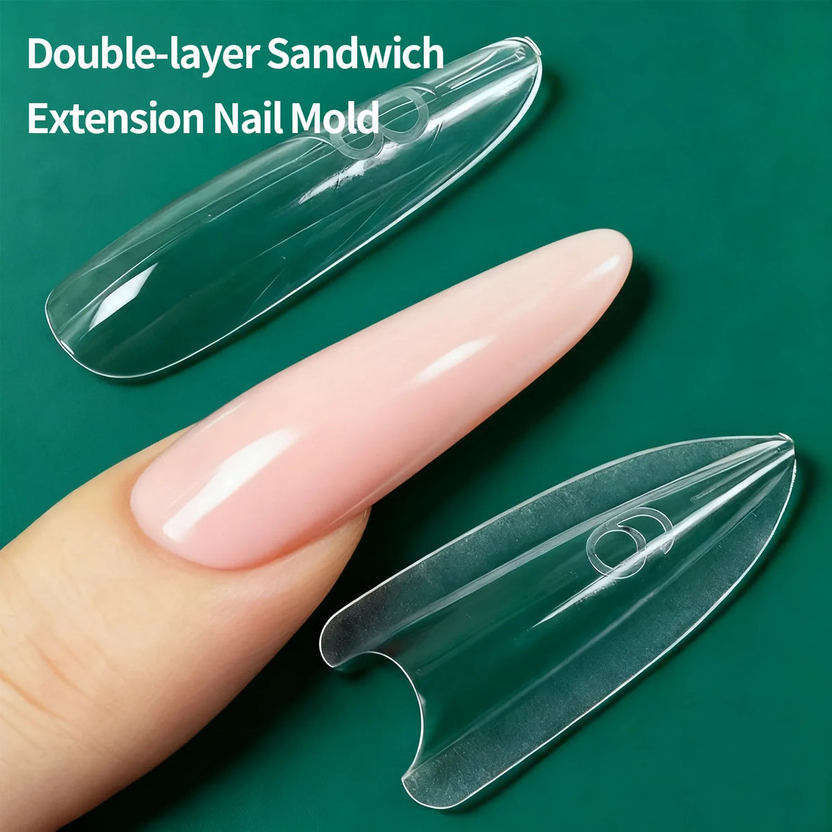 Nailpop Sandwich Nail Dual Forms | 15 Shapes 240pcs Nail Dual Forms Qme