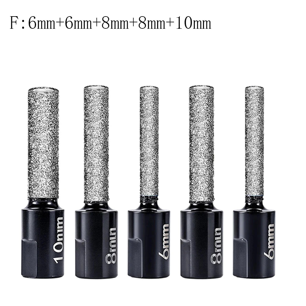 Dry Diamond Drill Bits for Tile & Marble – M10 Thread Set Diamond Drill Bit Qme F