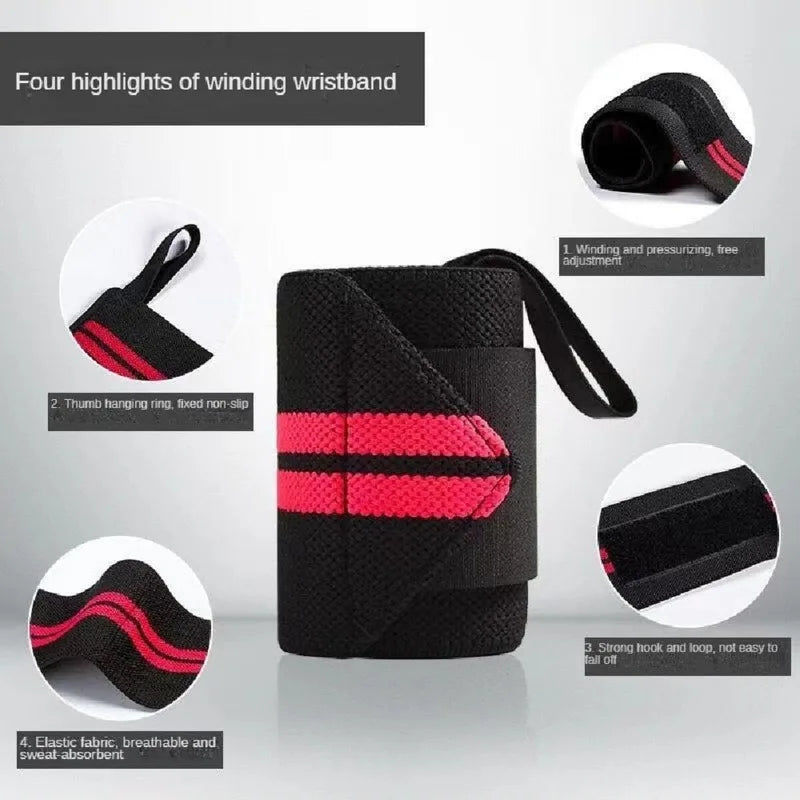 Weight Lifting Wrist Wraps – Adjustable Non-Slip Gym Strap Wrist Wraps Qme