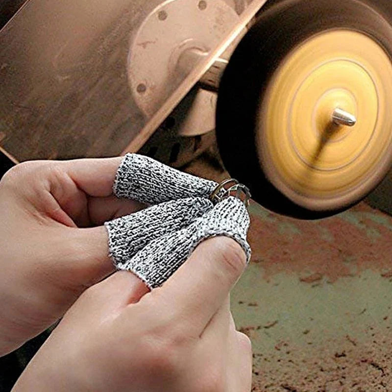HPPE Anti-Cut Finger Cots Fingertip Sleeves – 100 Pack Finger Cots Qme