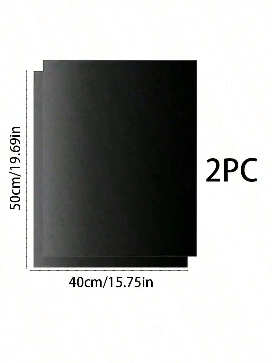 Silicone Non-Stick Oven Mat Liner – Thick Heavy Duty Silicone Oven Liner Qme 2pcs
