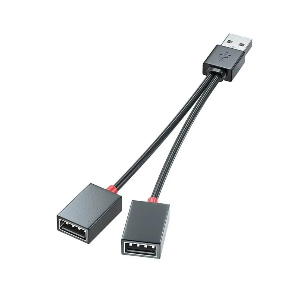 USB Car Splitter Hub Dual Port Multifunction Charging Adapter USB Charging Adapter Qme 1 to 2