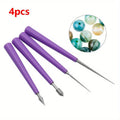 Diamond Tipped Bead Reamer Set – 4pc Jewelry Hole Enlarger Bead Reamer Tool Qme 4pcs