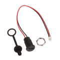 USB-C 2-Pin Charging Socket PH2.0 Snap Lock Panel Mount Connector USB-C Panel Connector Qme Black