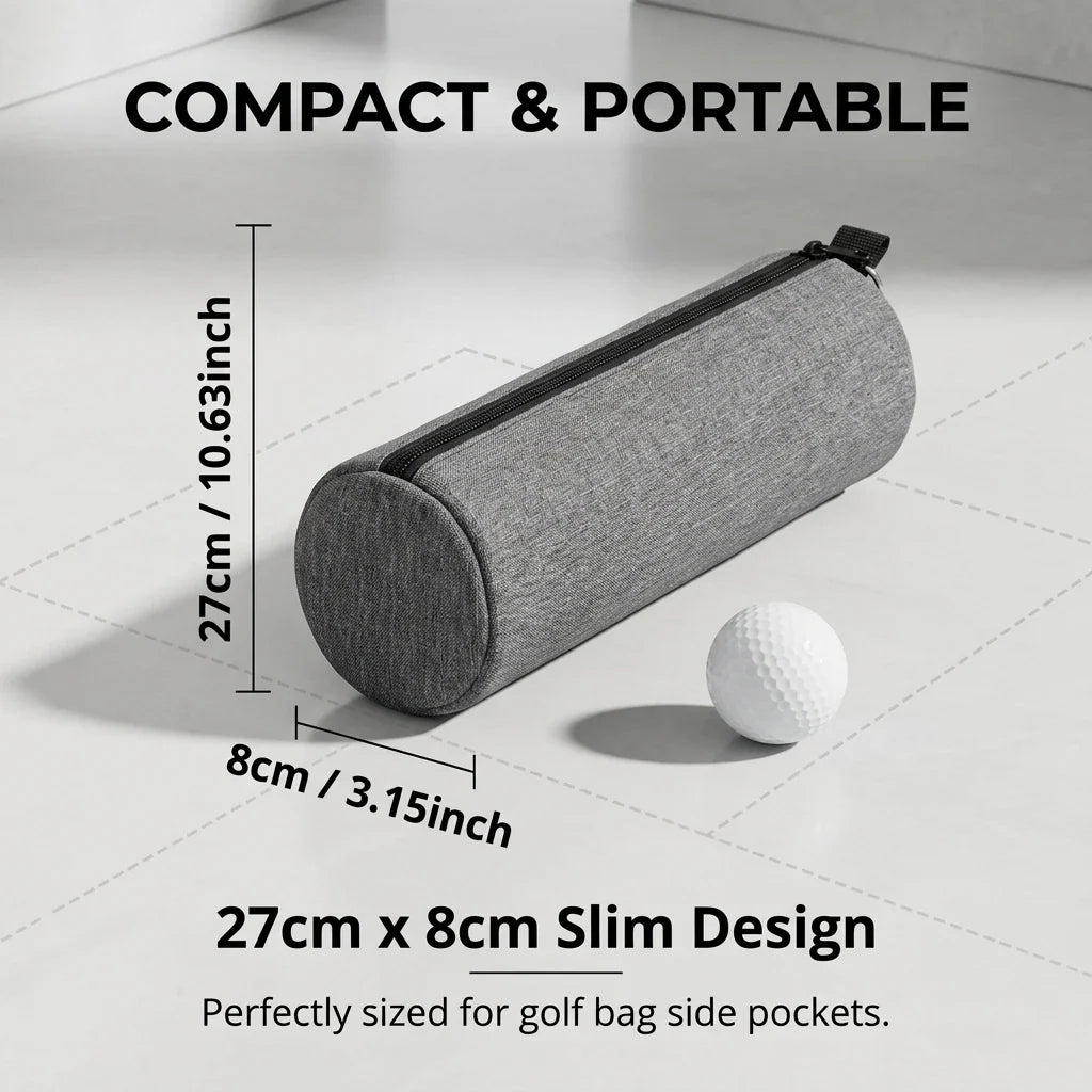 Cylindrical Golf Cooler Bag – Insulated Ice & Drink Tote Insulated Cooler Bag Qme