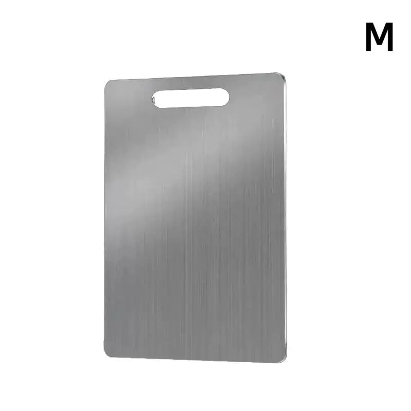 Stainless Steel Double-Sided Cutting Board – 5 Sizes Cutting Board Qme Silver B