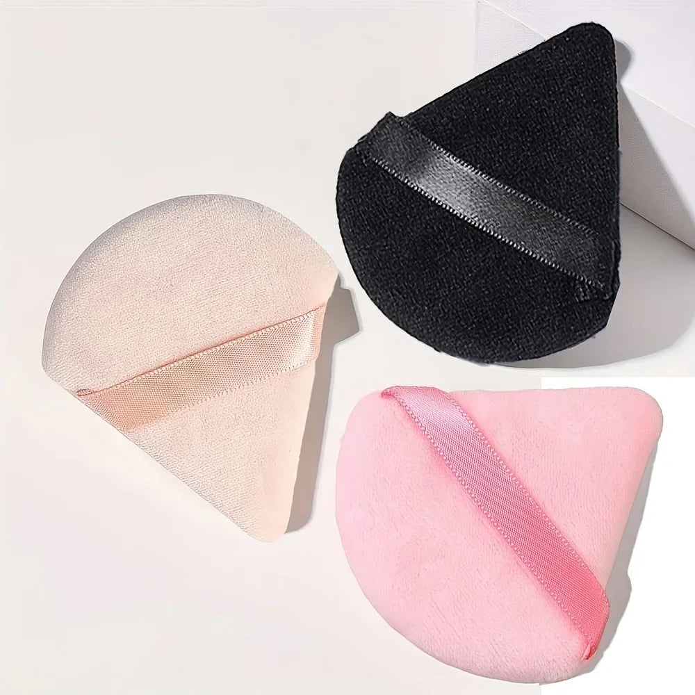 Triangular Fan-Shaped Powder Puff Sponge Finger Pad Powder Puff Sponge Qme