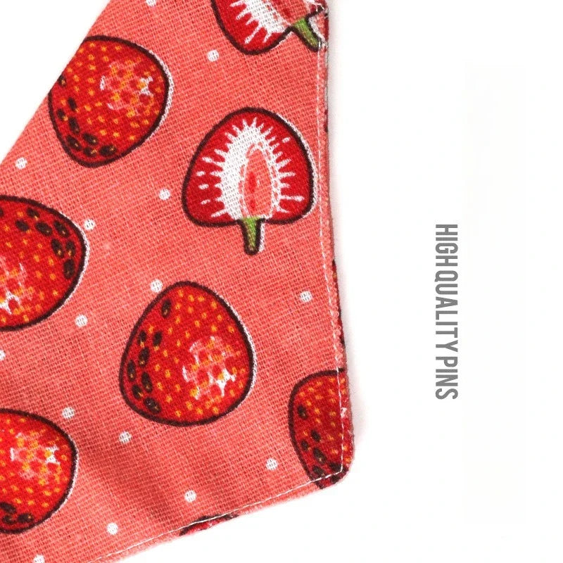 Triangle Pet Drool Bib | Collar-Free Water-Absorbing Linen Pet Drool Bib Qme