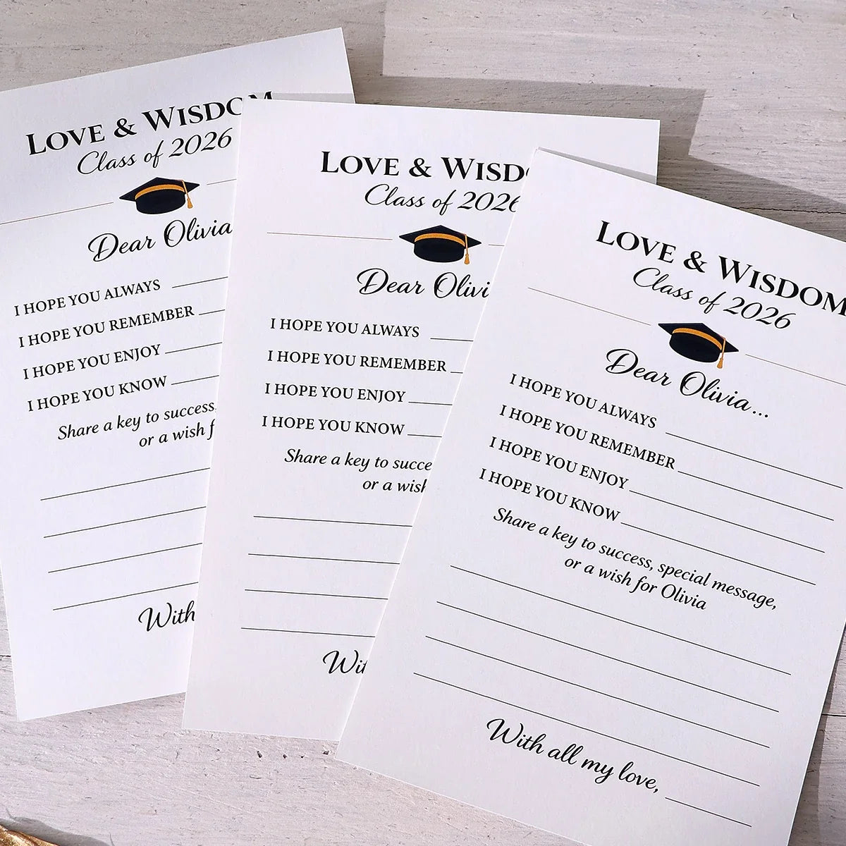 Love & Wisdom Game Cards | Graduation Tabletop Game for Students Tabletop Card Game Qme