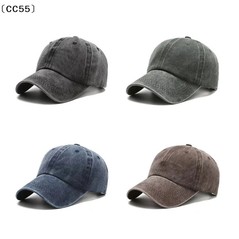 Washed Denim Baseball Cap – Unisex Vintage Hip Hop Hat Baseball Cap Qst