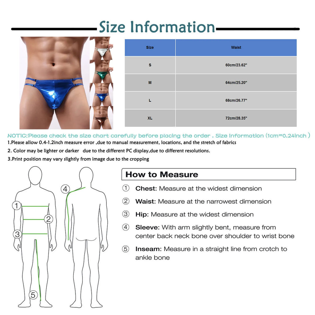 Men's Ultrathin G-String Jockstrap Underwear – 8 Colors Men's G-String Underwear Qme