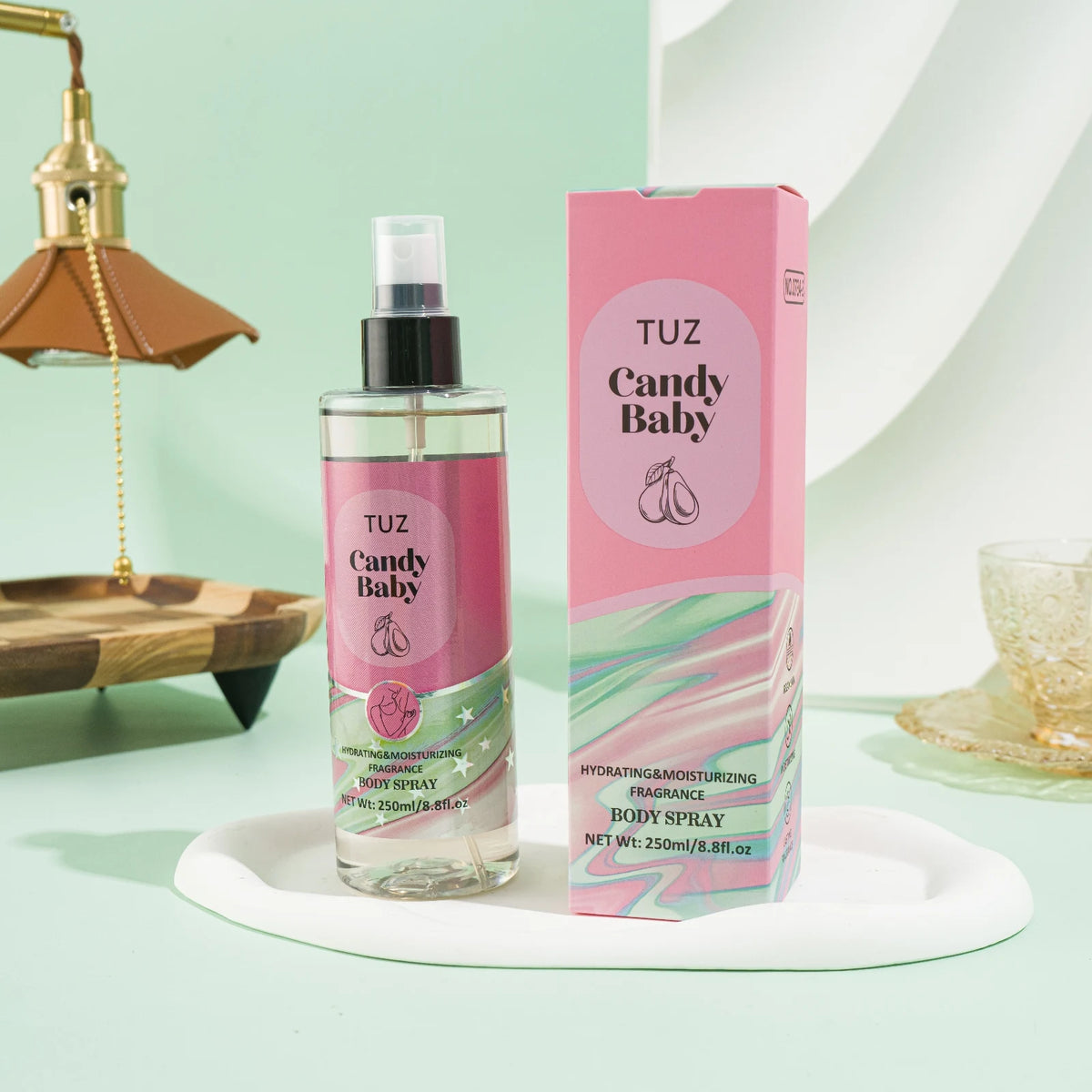TUZ Hydrating Body Spray Women 250ml – Sweet Gourmand Mist Body Mist Spray Qst 03