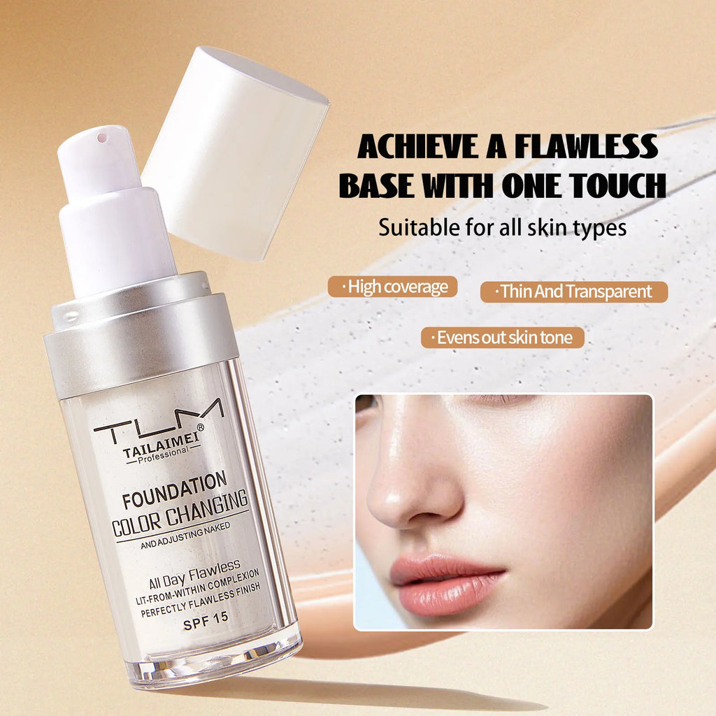 TLM Color-Changing Liquid Foundation & Concealer 30ml Liquid Foundation Qst