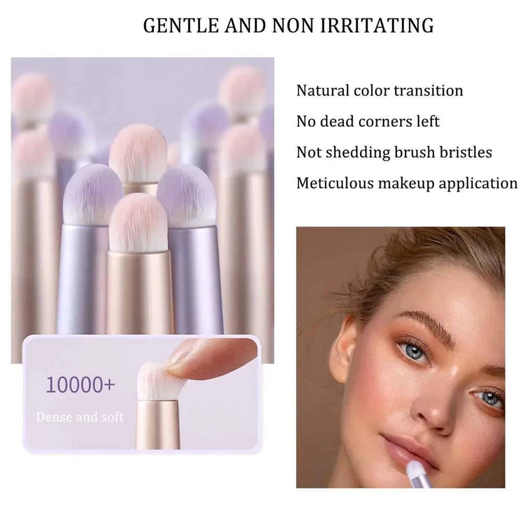 Mini Silicone Lip Brush & Concealer Applicator with Cover Makeup Applicator Brush Qme