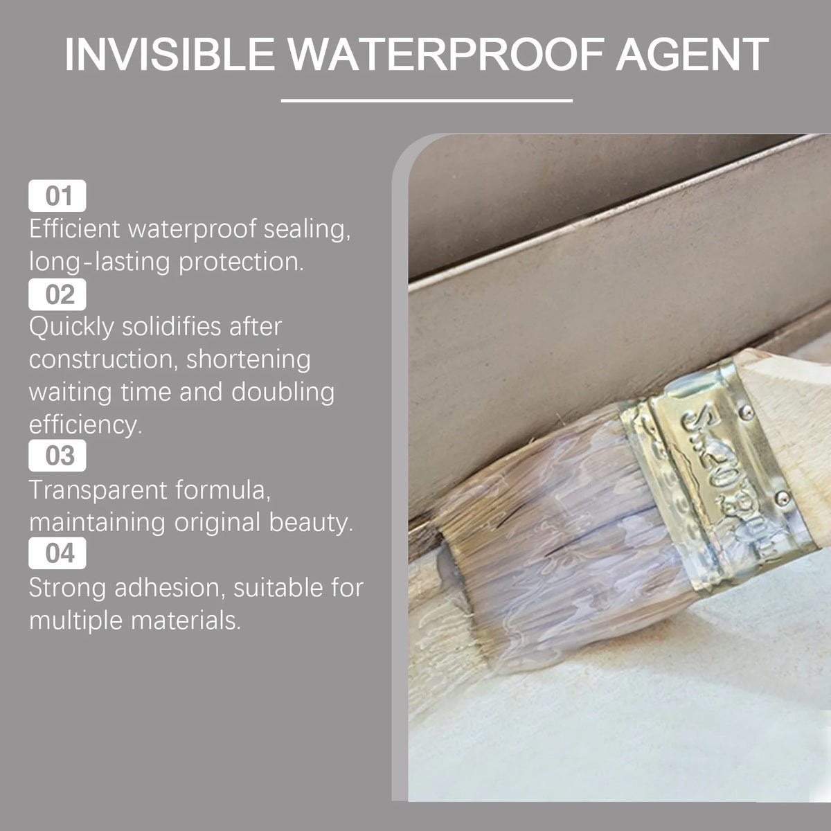 Waterproof Liquid Sealant Coating with Brush – 100g Clear Waterproof Sealant Qst