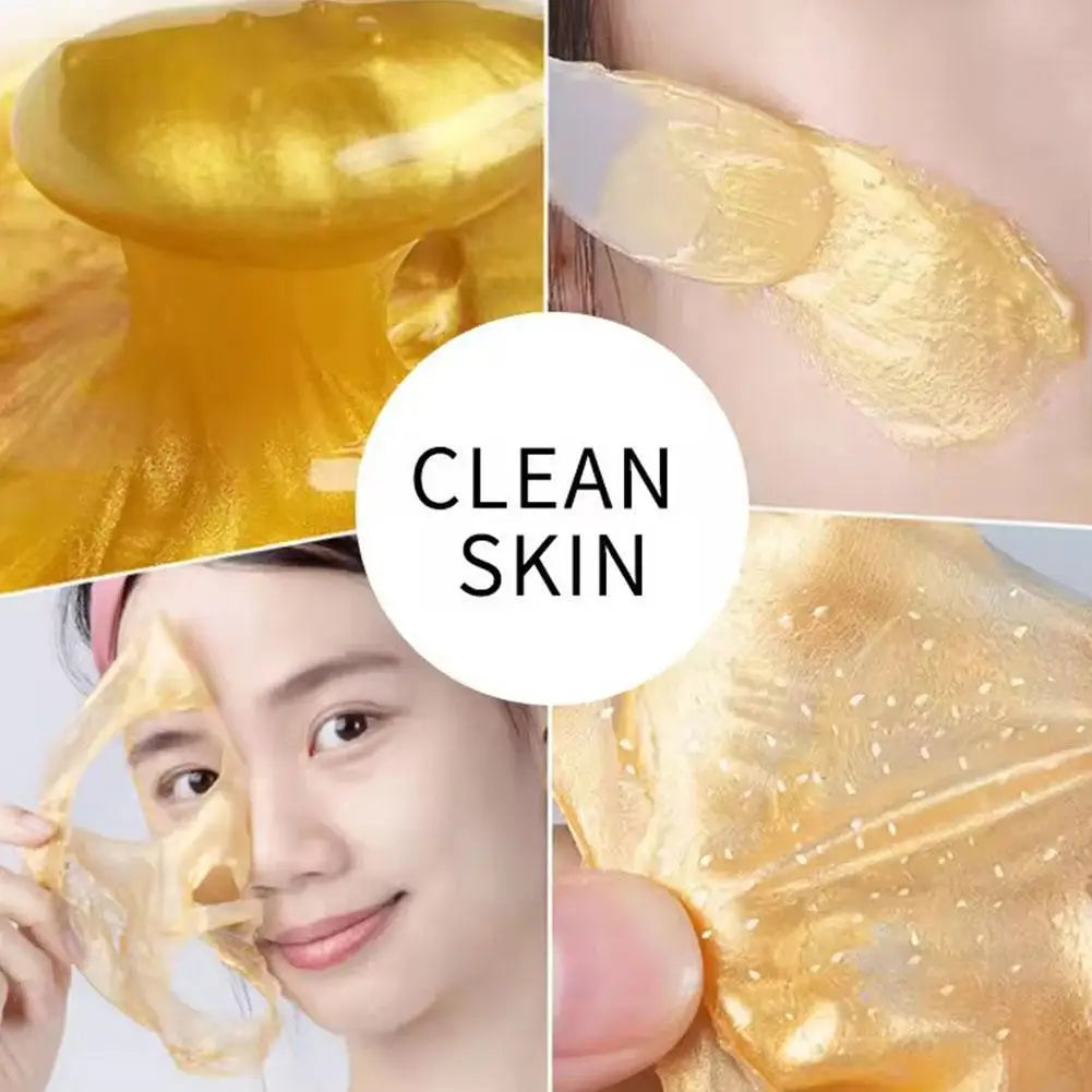 24K Gold Collagen Face Mask – Firming Moisturizing Cream Gold Collagen Face Mask Qme