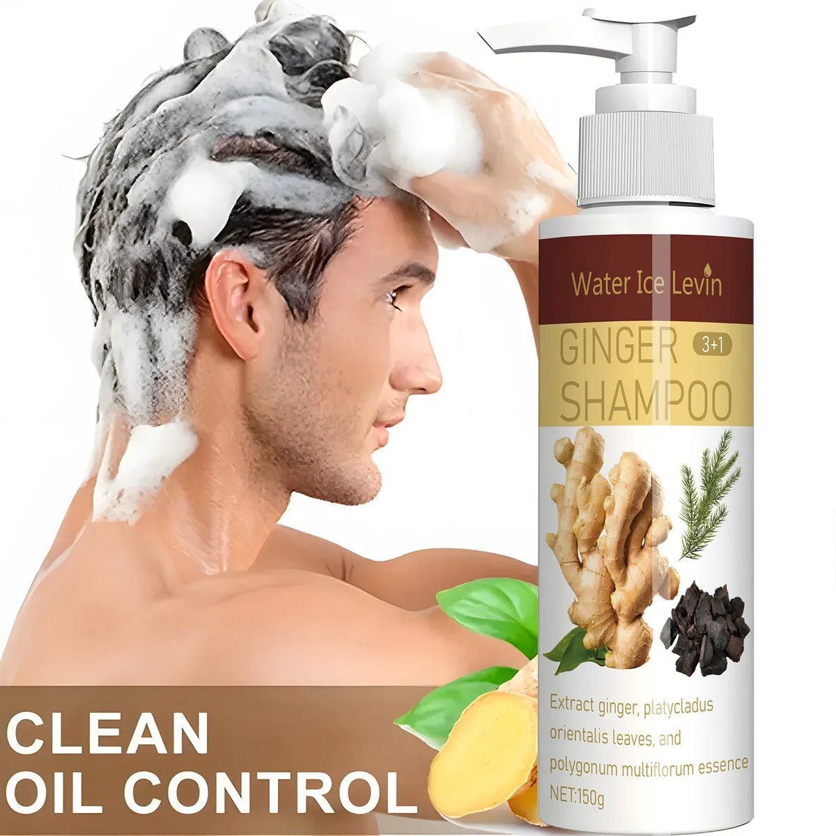 Ginger Regrowth Shampoo – Oil Control & Dandruff Removal Hair Growth Shampoo Qme