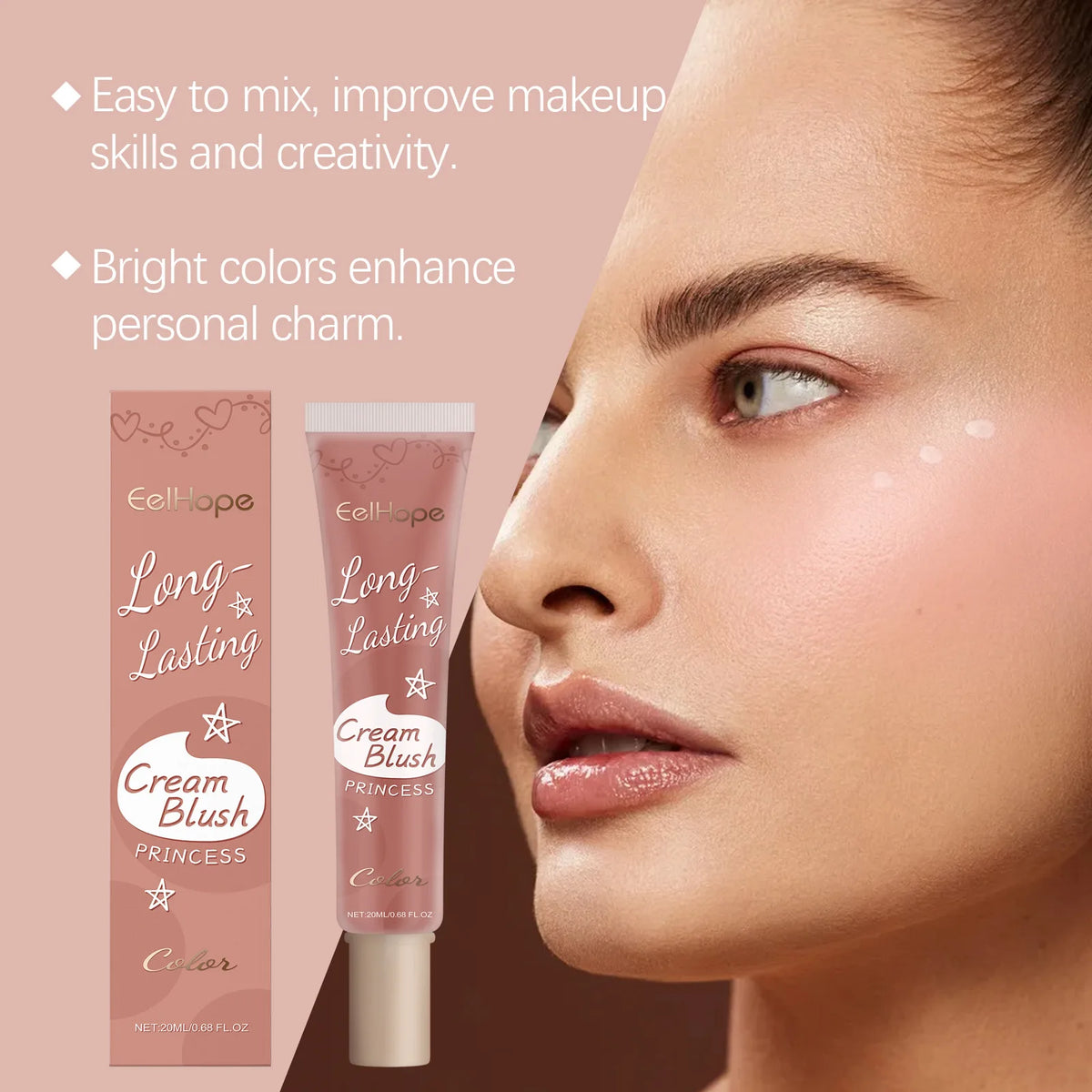 Eelhope Liquid Blush – Weightless Multipurpose Face Blush 20ml Liquid Blush Qst