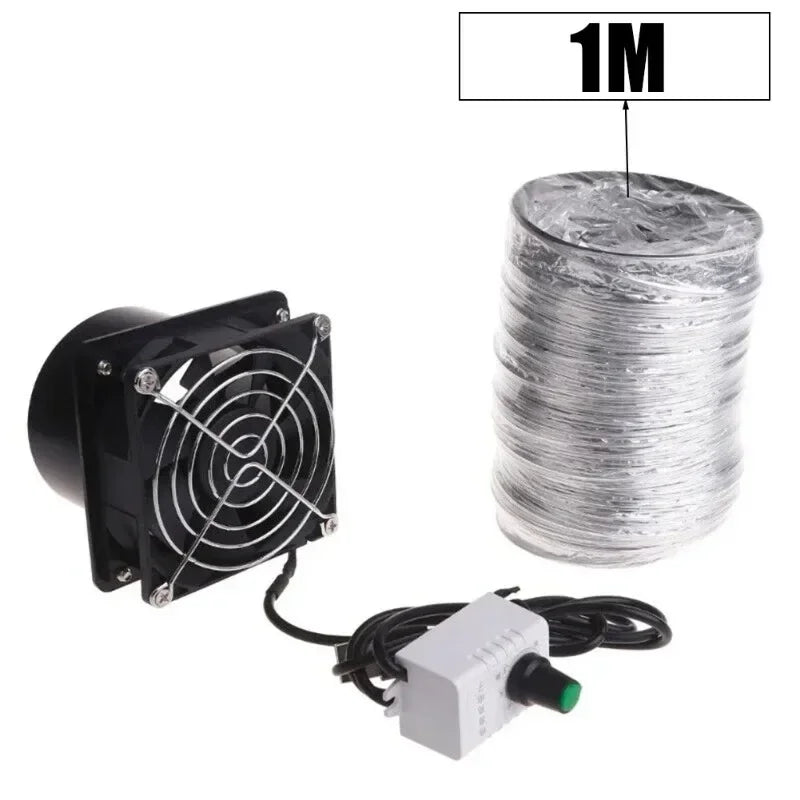 USB Solder Fume Extractor Fan – Adjustable Speed + 1M Duct Pipe Fume Extractor Fan Qst With Mesh