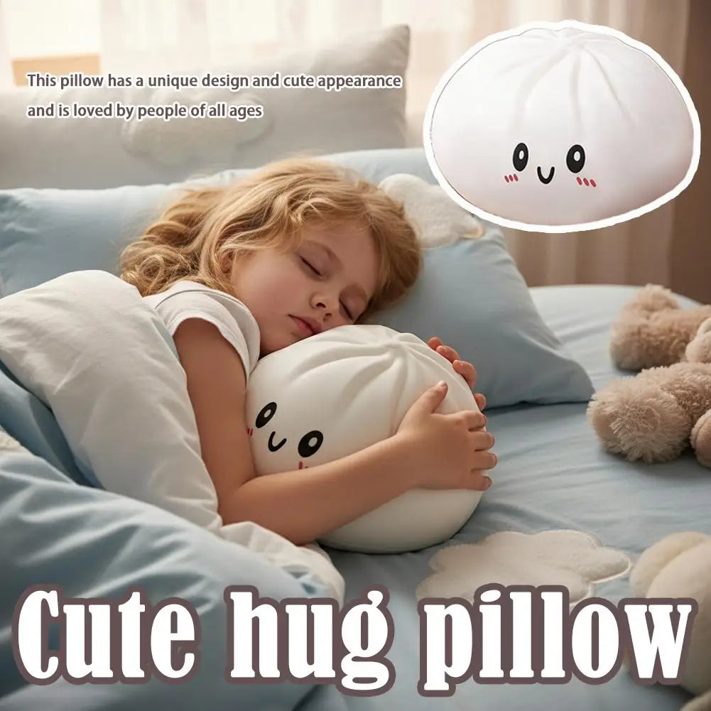 Giant Dumpling Plush Hug Pillow – Soft Stuffed Novelty Decor Plush Hug Pillow Qme