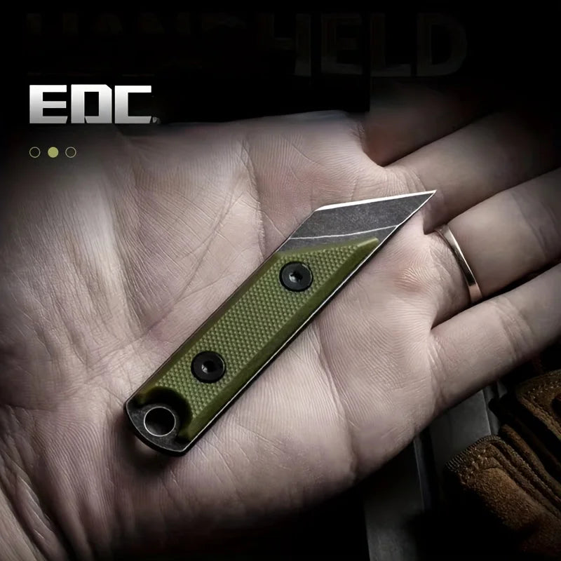 Mini Portable Straight Knife Key Necklace Pendant Cutter Mini Utility Knife Qst