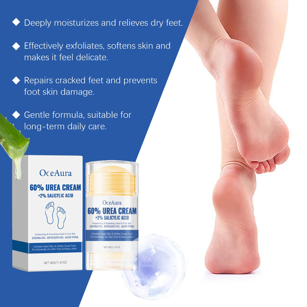 OceAura 40g Foot Care Cream Stick – Moisturizing & Smoothing Foot Care Cream Qst