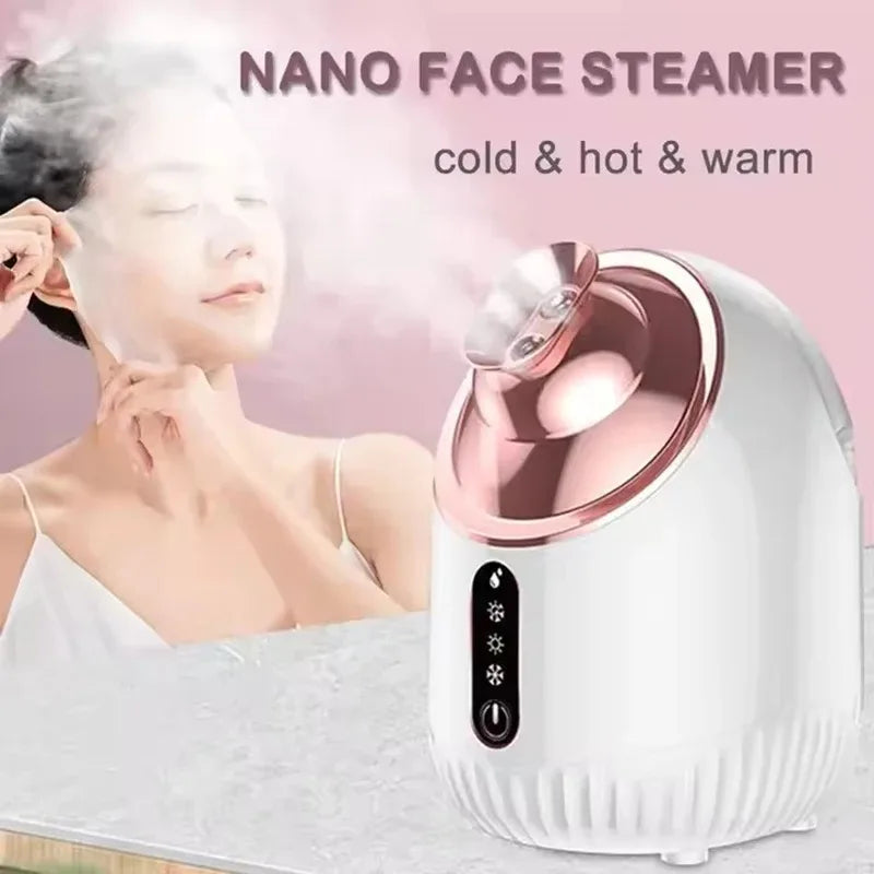 Nano Mist Face Steamer Cold Hot Facial Sauna Spa – Vilnason Facial Steamer Qst