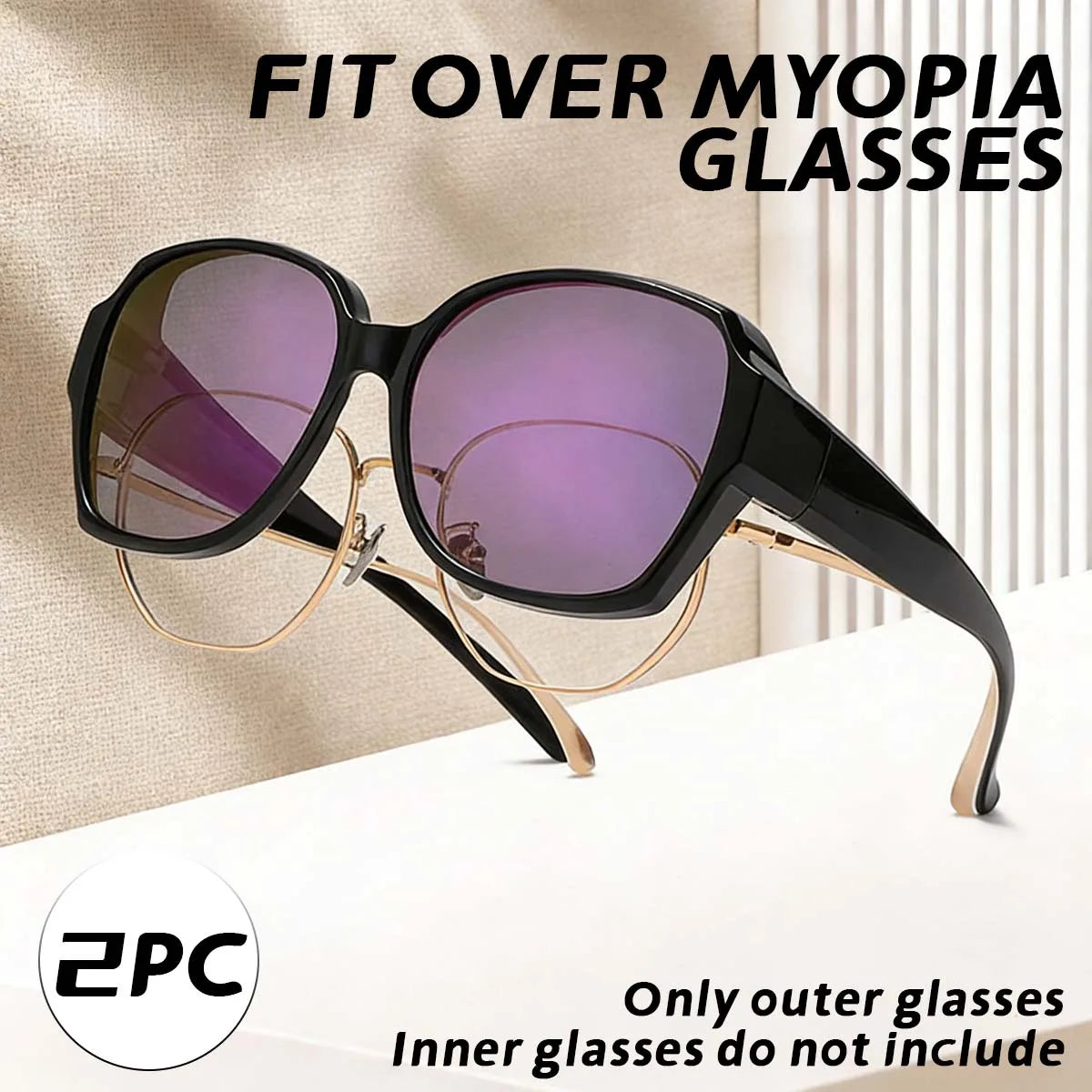 VOPHA Oversized Fit-Over Sunglasses UV400 Polarized | Unisex Fit-Over Sunglasses Qst