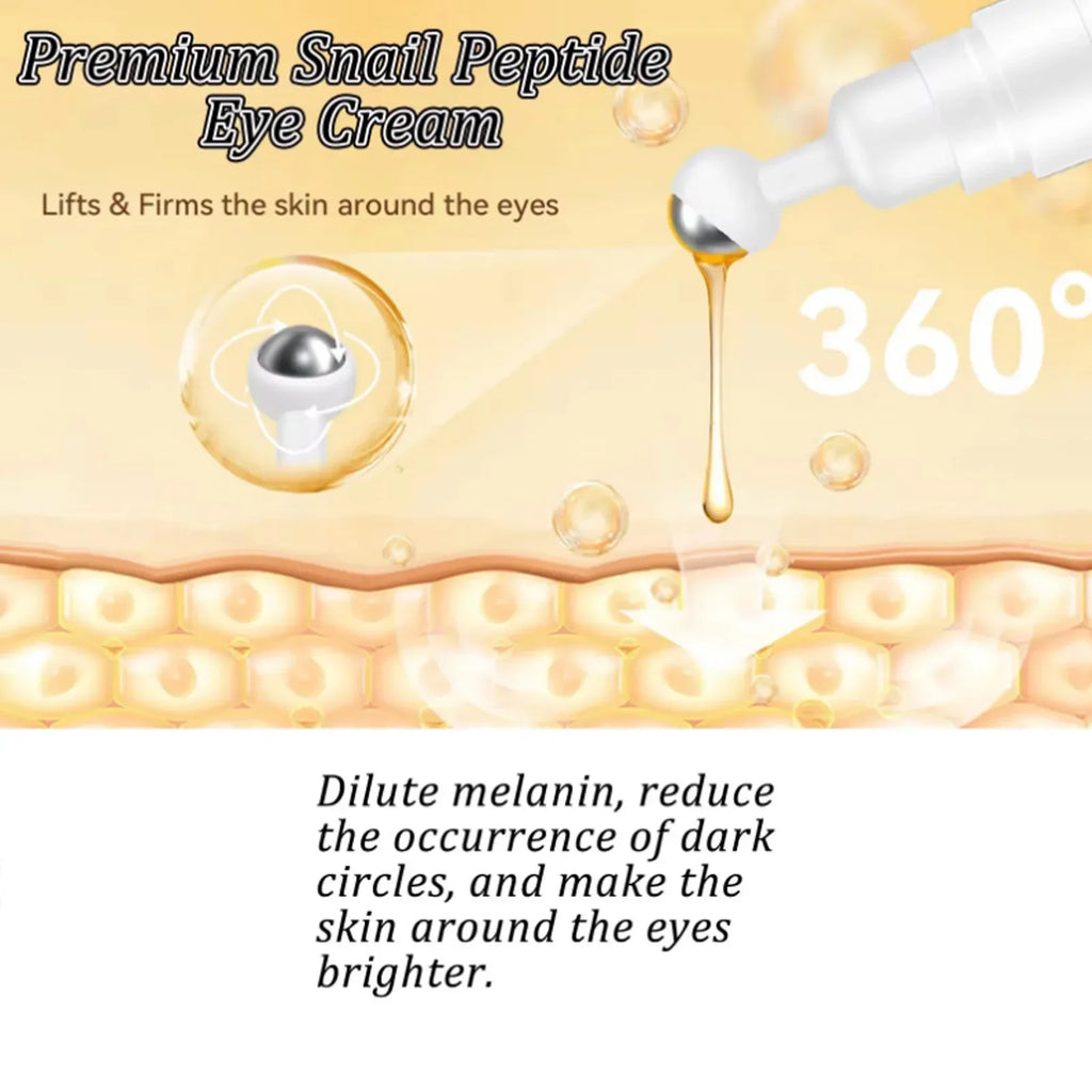Snail Peptide Eye Cream – Firming, Brightening & De-Puffing Eye Cream Qme