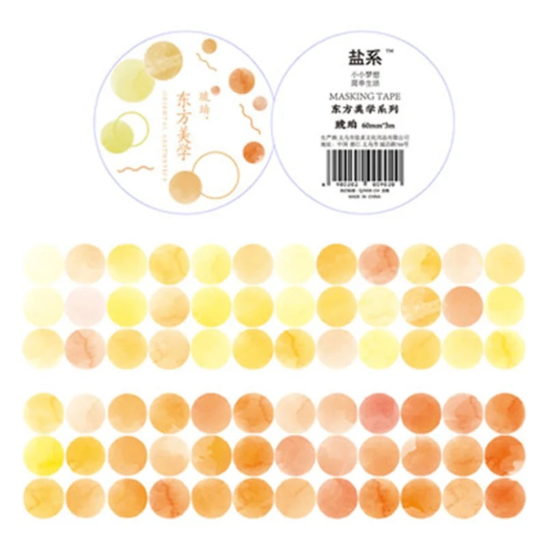 Watercolor Polka Dot Washi Sticker Roll | Junk Journal & DIY Washi Sticker Roll Qme L