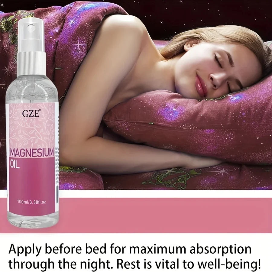 GZE Magnesium Oil Spray – Deodorant, Hair & Skin Support Magnesium Body Spray Qme