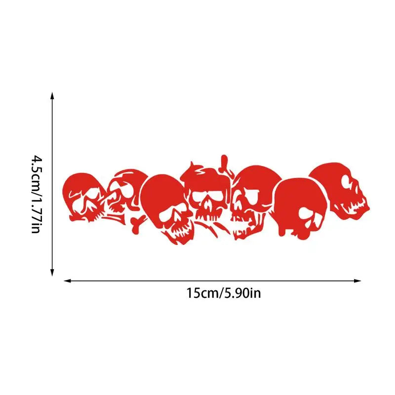 Reflective Skull Car & Motorcycle Decal – Halloween Sticker Car Decal Sticker Qst