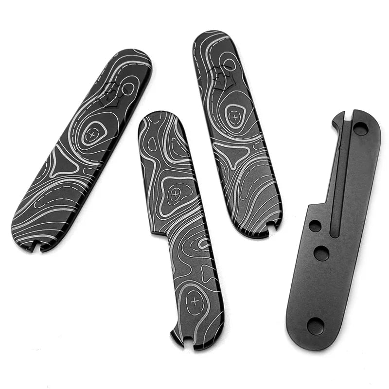 Titanium Alloy Handle Scales for 91mm Swiss Army Knife Mod Knife Handle Scales Qst Default Title