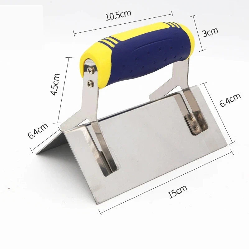 Stainless Steel 90° Inner & Outer Corner Plastering Trowel Corner Plastering Trowel Qme A
