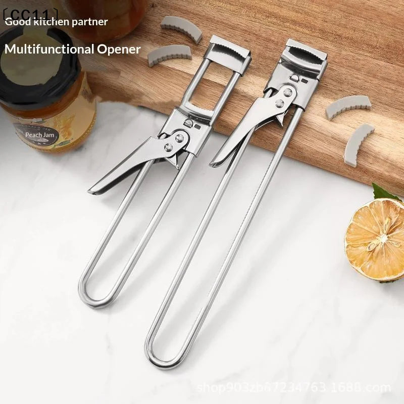 Stainless Steel Multi-Function Can & Bottle Opener – Easy Grip Can & Bottle Opener Qme