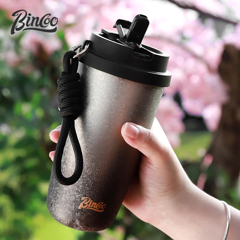 Bincoo 500ml Vacuum Insulated Travel Cup – Gradient Steel Insulated Travel Cup Qst