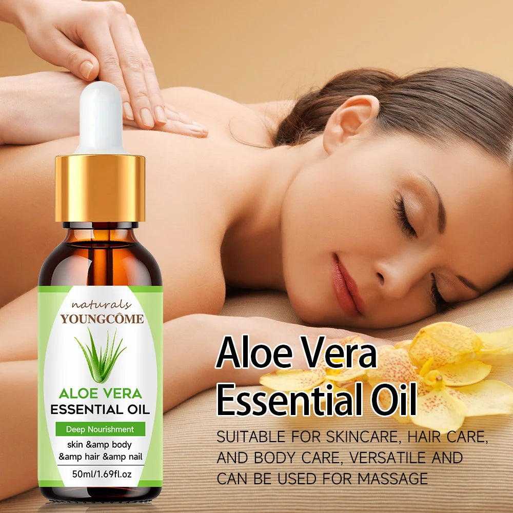 YOUNGCOME Pure Aloe Vera Hair & Skin Moisturizing Oil 30g/60g Hair & Skin Oil Qst