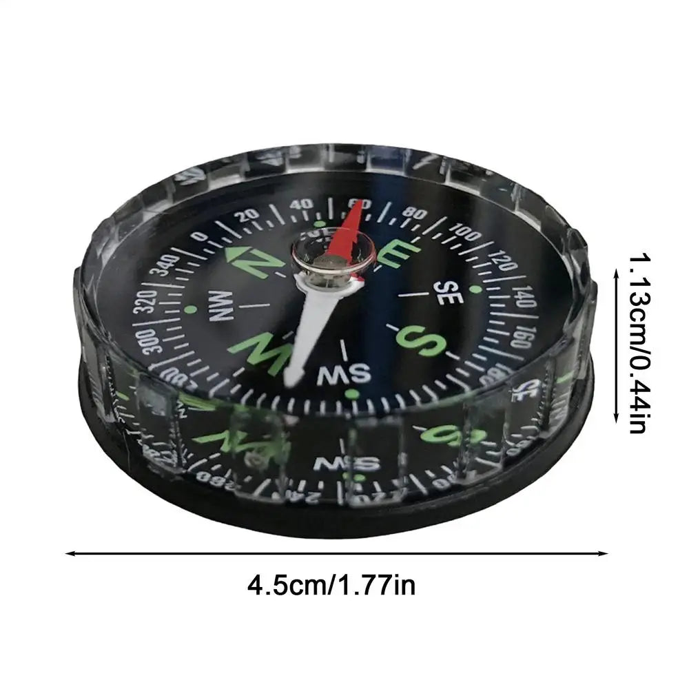 Portable Aluminum Compass for Camping, Hiking & Boating Outdoor Compass Qme Black