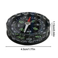 Portable Aluminum Compass for Camping, Hiking & Boating Outdoor Compass Qme Black