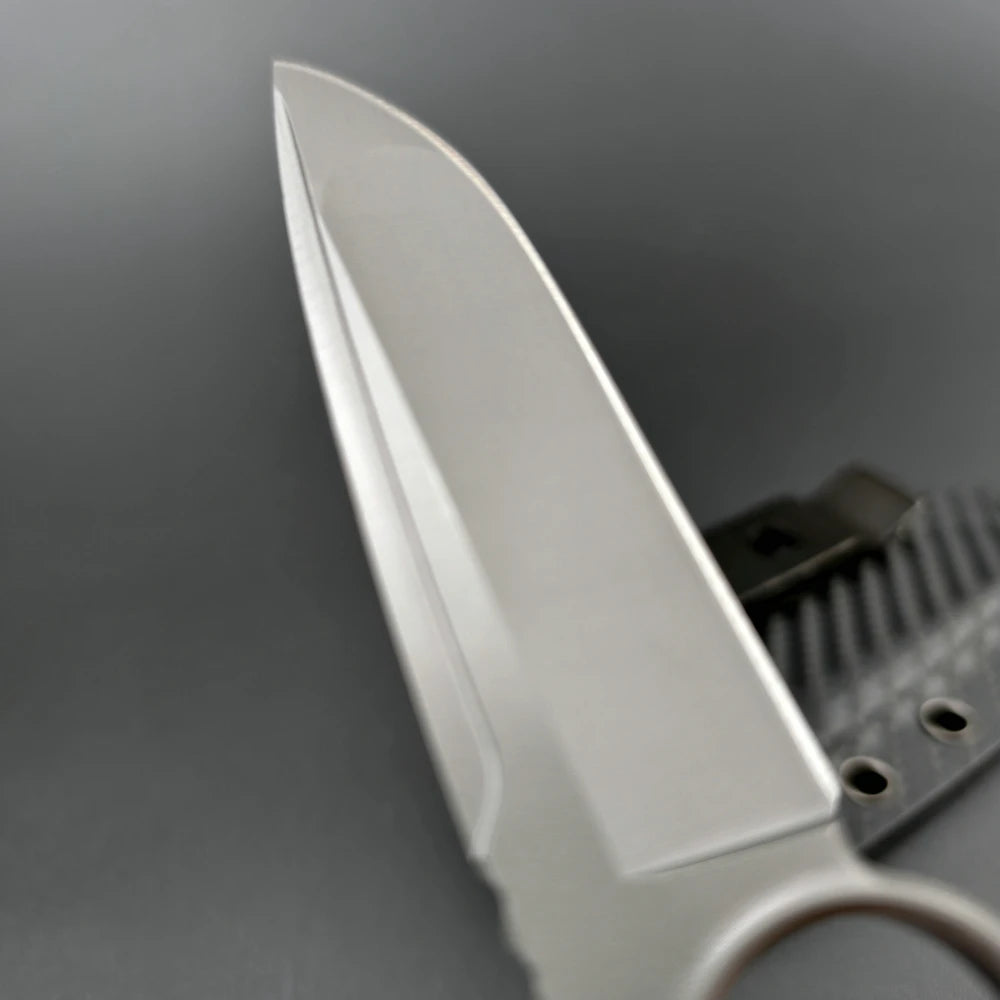 TRSKT AUS-10 Fixed Blade Camping Knife 62HRC + Kydex Sheath Fixed Blade Knife Qst