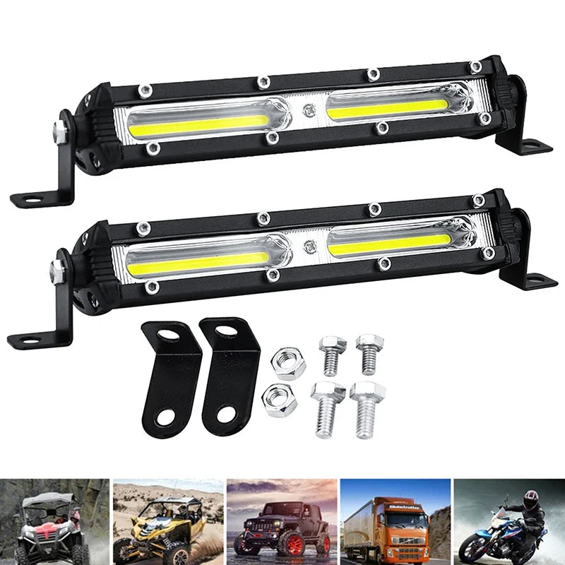 Car LED Work Light Bar 6500K 12V 24V – Truck, Lorry & Auto LED Work Light Bar Qme