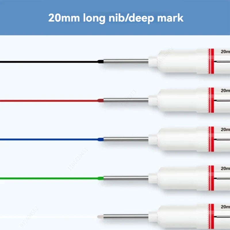 Deep Hole Long Nib Marker Pens – Waterproof 8-Pack Deep Hole Marker Pen Qme