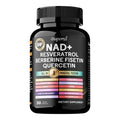 NAD+ Resveratrol Berberine 18-in-1 Supplement | Cellular Wellness Dietary Supplement Qst 30 Capsules