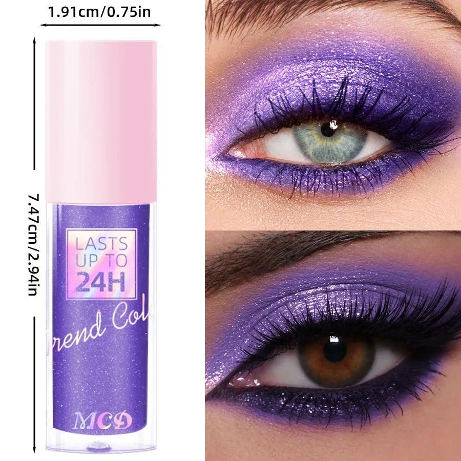 Qme 8 Metallic Waterproof Liquid Eyeshadow | High Shine Liquid Eyeshadow Qme