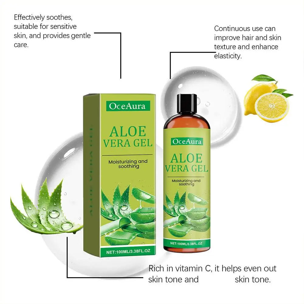 Natural Aloe Vera Gel Moisturizing Face & Body Cream | Qme Aloe Vera Gel Cream Qme