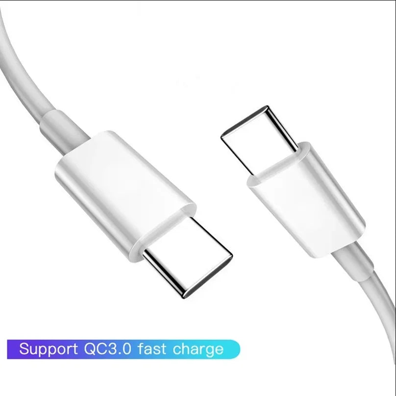 60W USB-C Fast Charging Cable PD 3.0 Quick Charge | 3m USB-C Charging Cable Qme