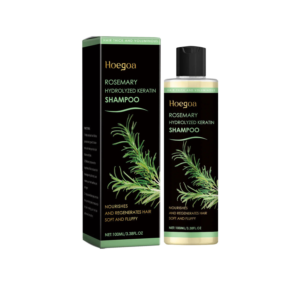 Hoegoa Rosemary Keratin Shampoo – Volumizing & Strengthening 100ml Keratin Shampoo Qst Style 1