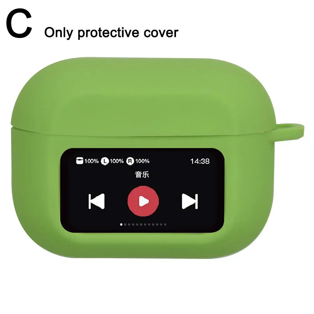 Silicone AirPods A9 Pro Case – Shockproof Anti-Slip Full Cover Earbuds Protective Case Qme C
