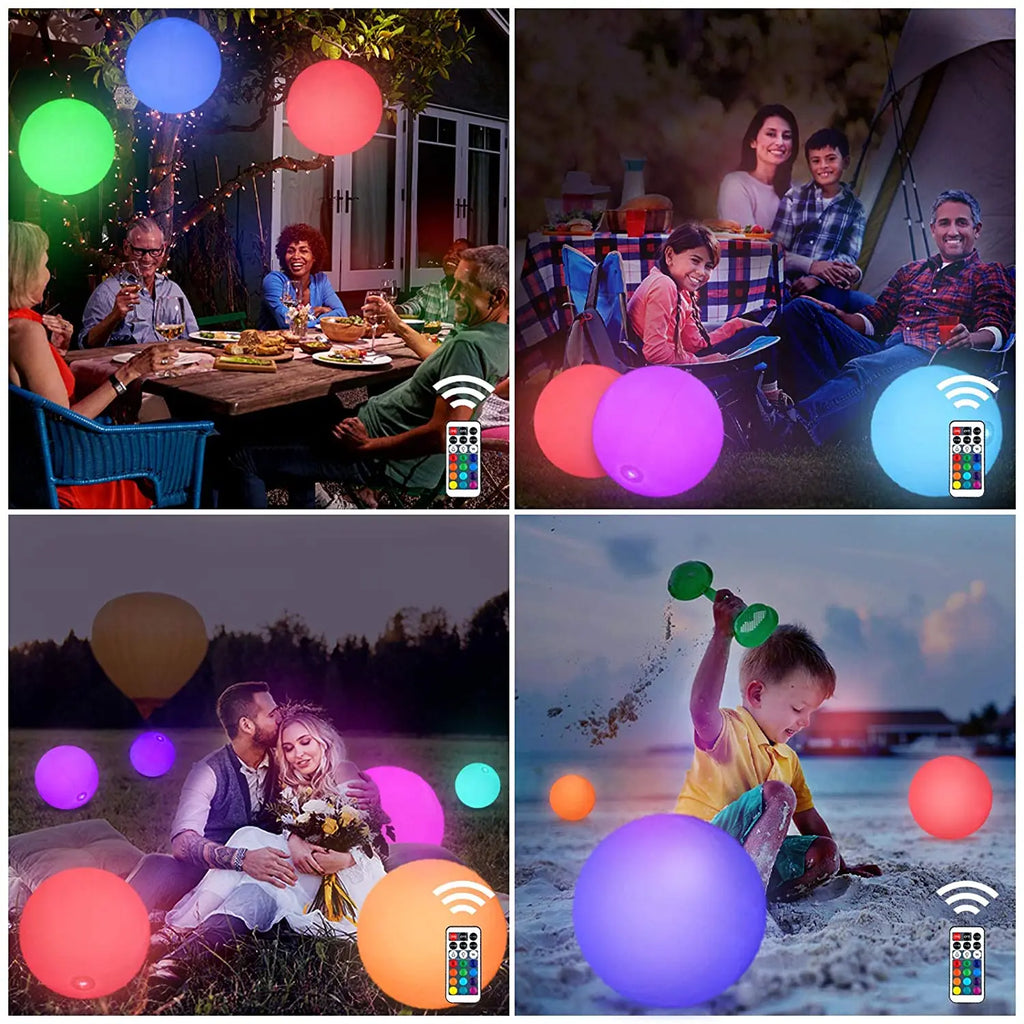 LED16 Inflatable Floating Pool Light Beach Ball – Party Fun Inflatable Pool Light Ball Qme